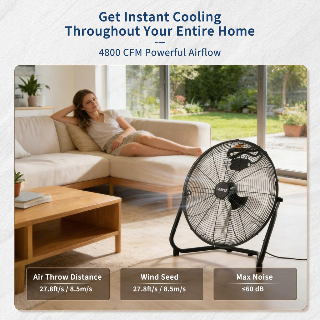 20 Inch 3 Speeds High Velocity Industrial Fan K450758
