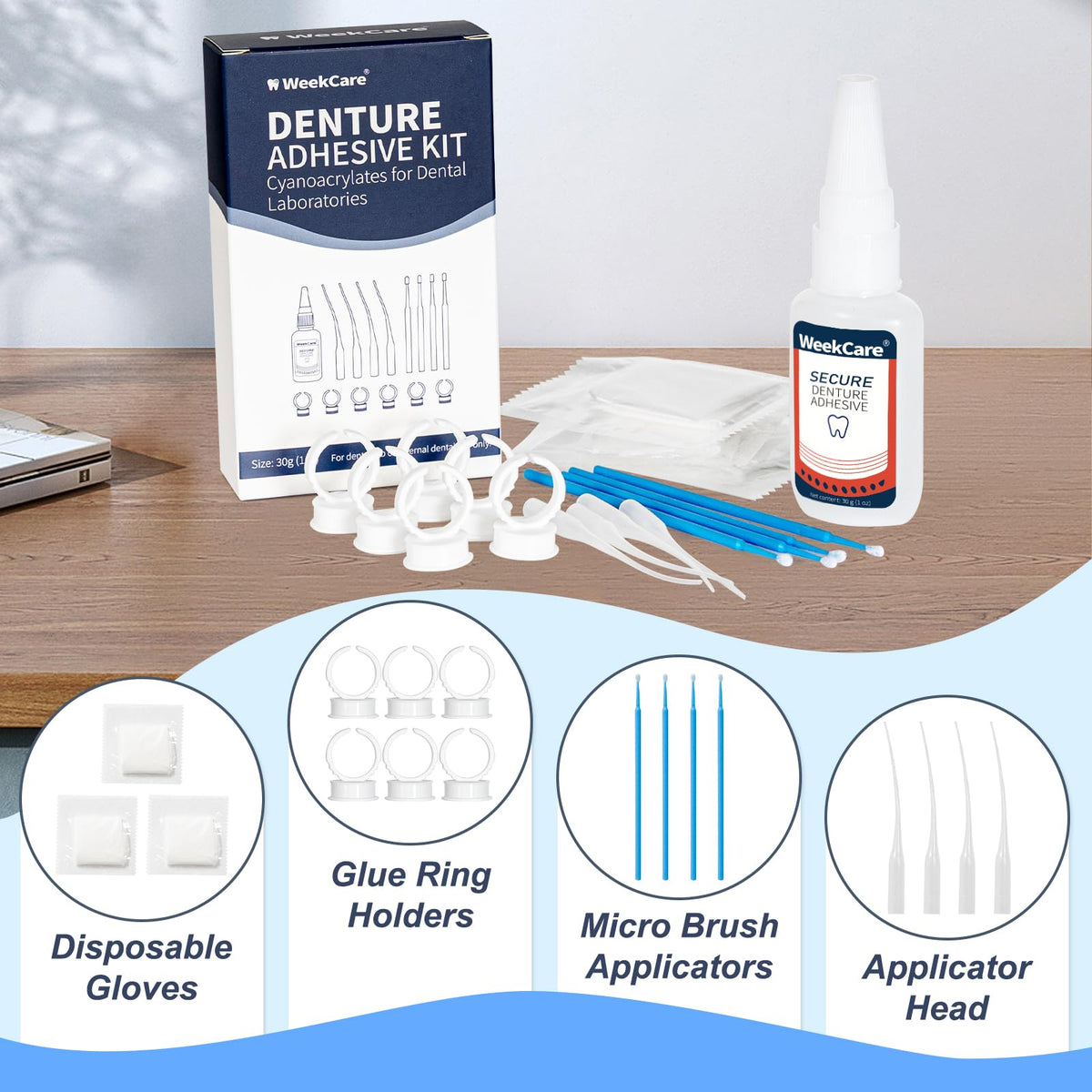 Denture Repair Glue 1oz Fast-Setting Adhesive E935