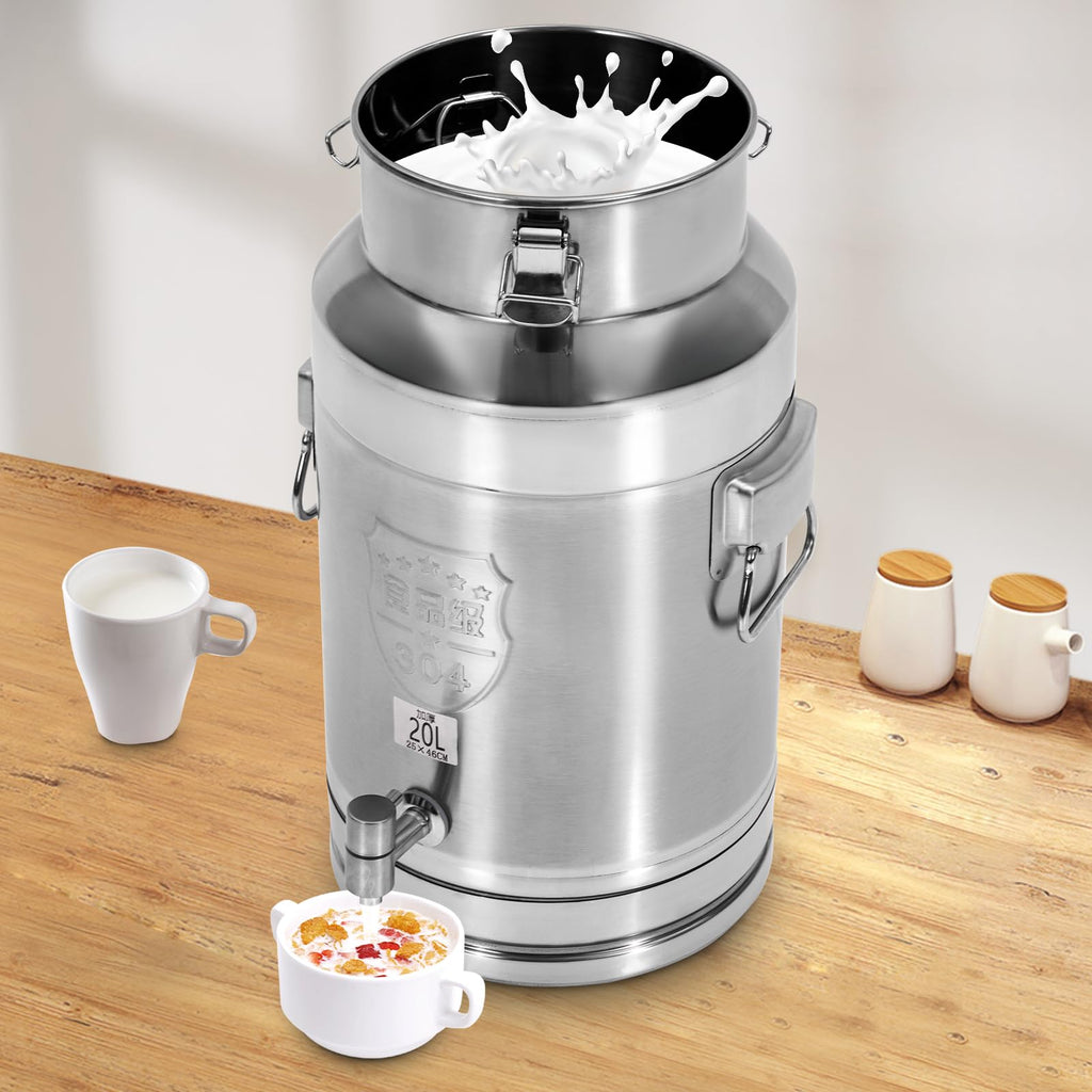 Stainless Steel 20L Milk Can with Faucet R800