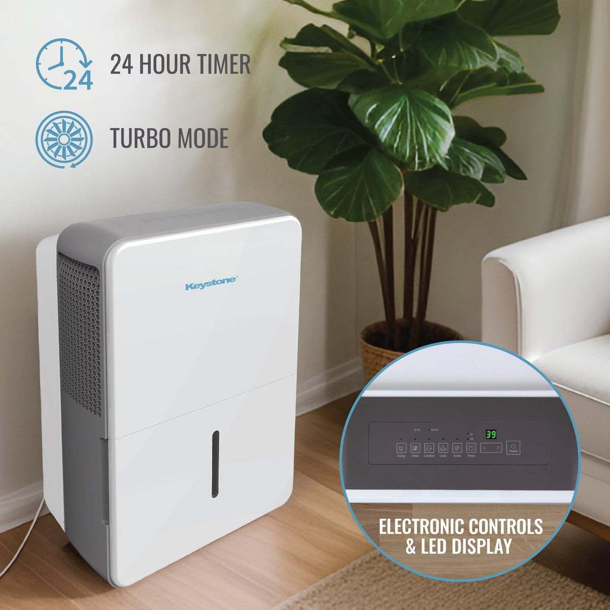 50-Pint Dehumidifier with Built-in Pump Z998