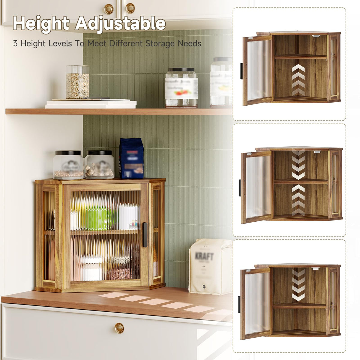 Acacia Wood Bread Box T68663