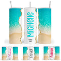 20 oz Custom Skinny Tumbler with Lid & Straw S15452