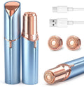 USB Rechargeable Facial Hair Remover with 2 Extra Heads E666759