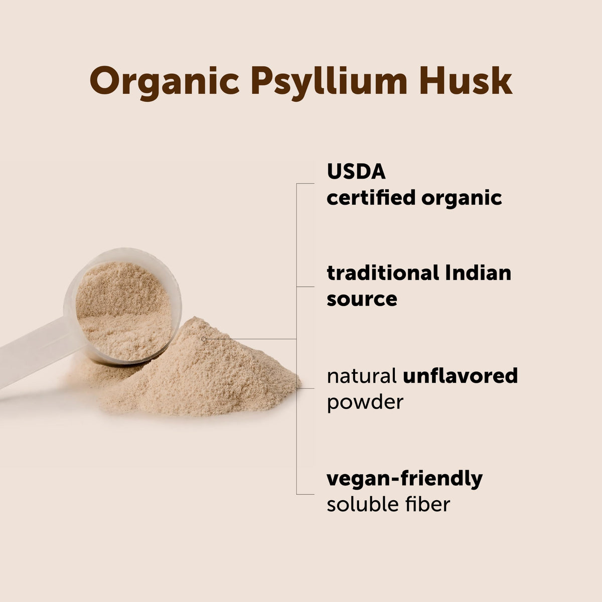 Organic Psyllium Husk Powder 2lbs Y124