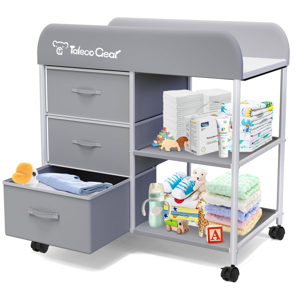 Portable Baby Changing Table with 3 Storage Baskets D685
