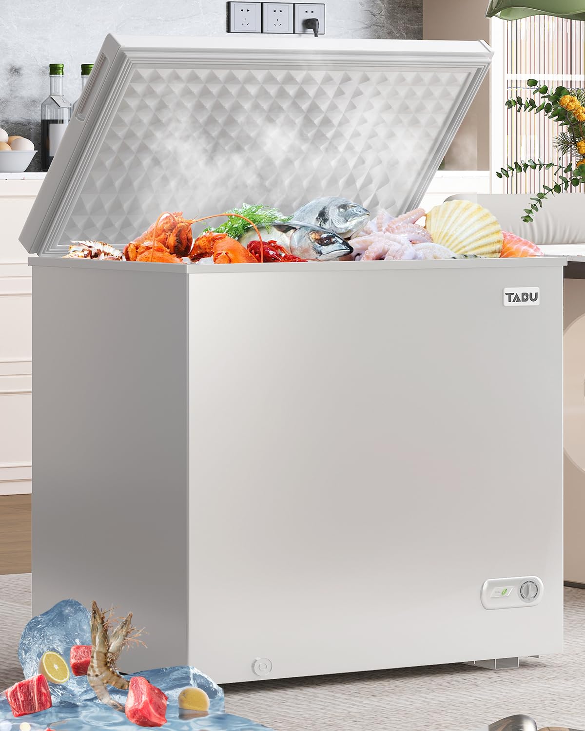 12.0 Cubic Feet White Chest Freezer K8356