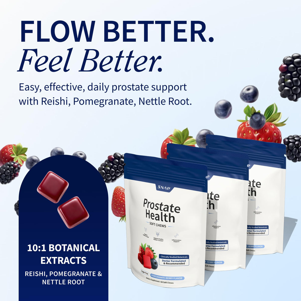 Beet Root Gummies + Prostate Health Soft Chew T2037