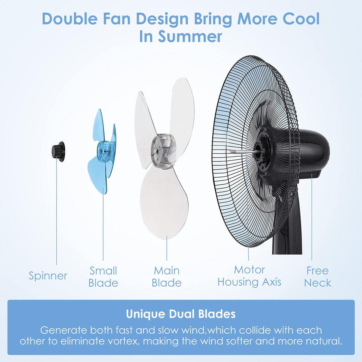 16-Inch Oscillating Pedestal Fan B163102