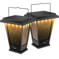Black Waterproof Solar Powered 2 Packs Bluetooth Speakers N1947