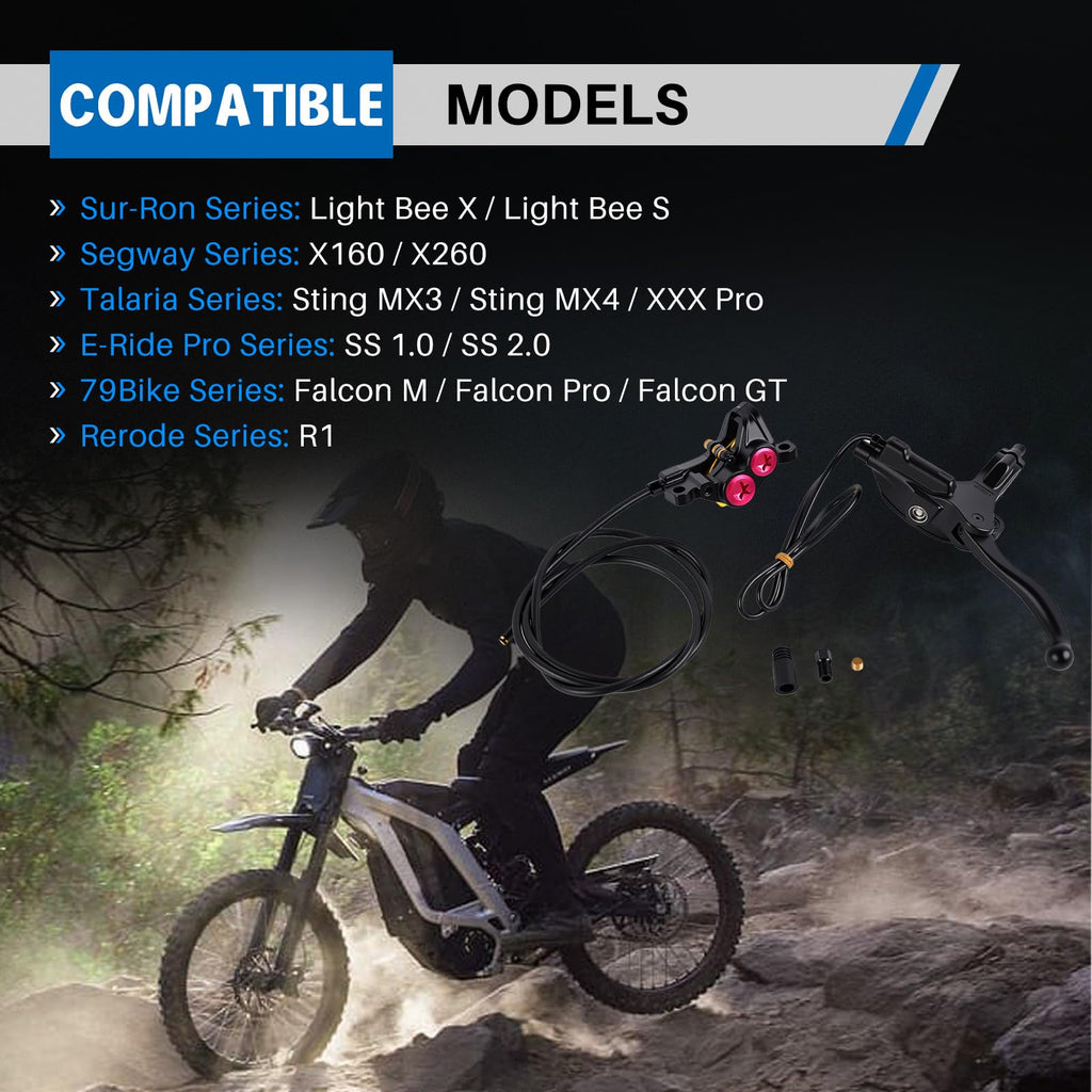 Hydraulic Brake Kit 4-Piston Aluminum Off-Road E-Bike V187