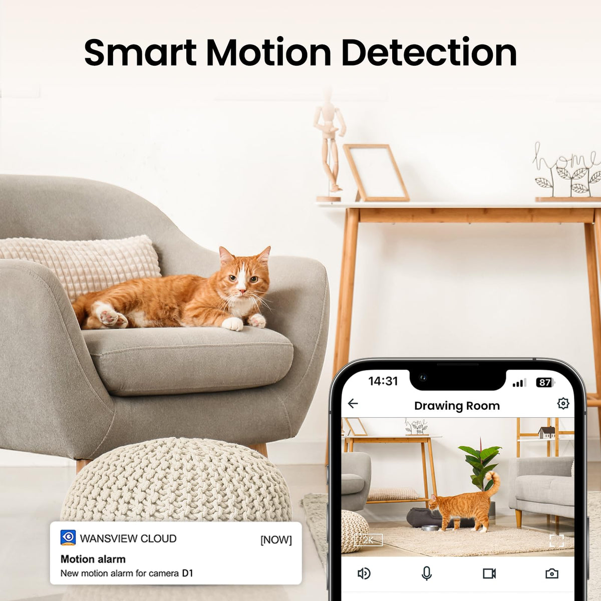 2K Indoor Security Camera I4058