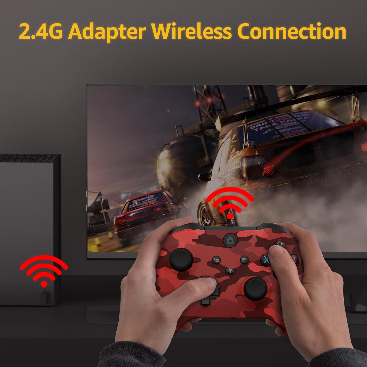 Wireless Controller for X-BOX One/PC Camo Red I6547