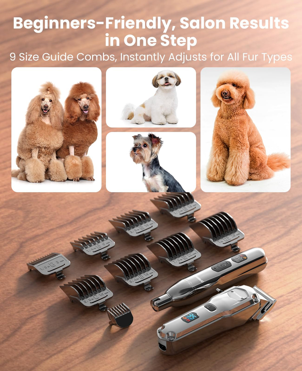 Dog Grooming Clippers 4-in-1 Kit Q337727