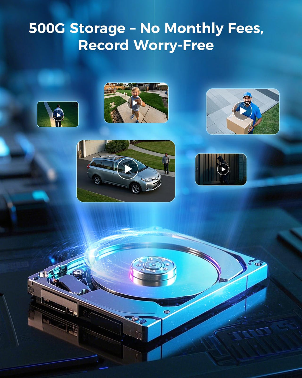 4MP Solar Wireless Outdoor Security Camera T874127