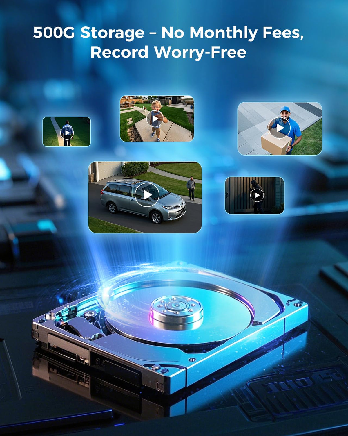 4MP Solar Wireless Outdoor Security Camera T874127