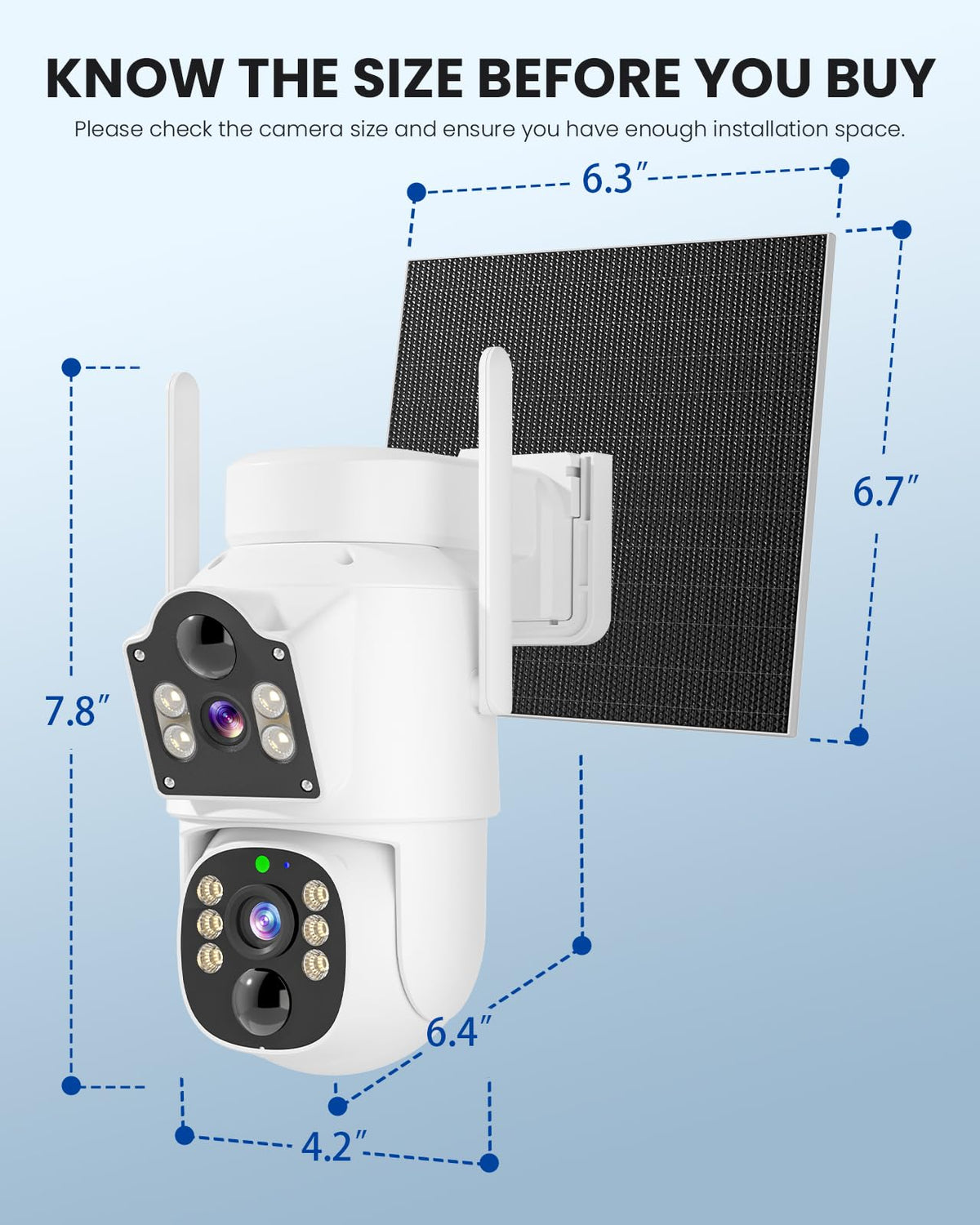 4MP Solar Wireless Outdoor Security Camera T874127