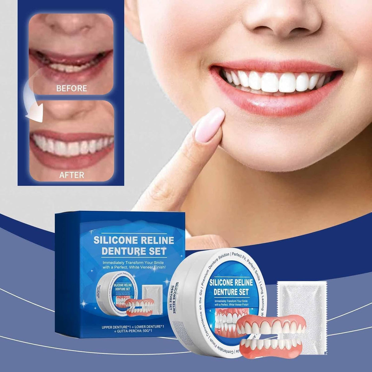 Silicone Denture Reline Kit 1 Set L863