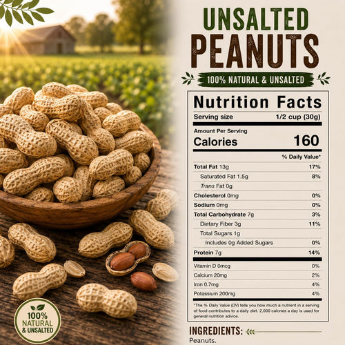 1 LB Unsalted Roasted Peanuts In Shell L193