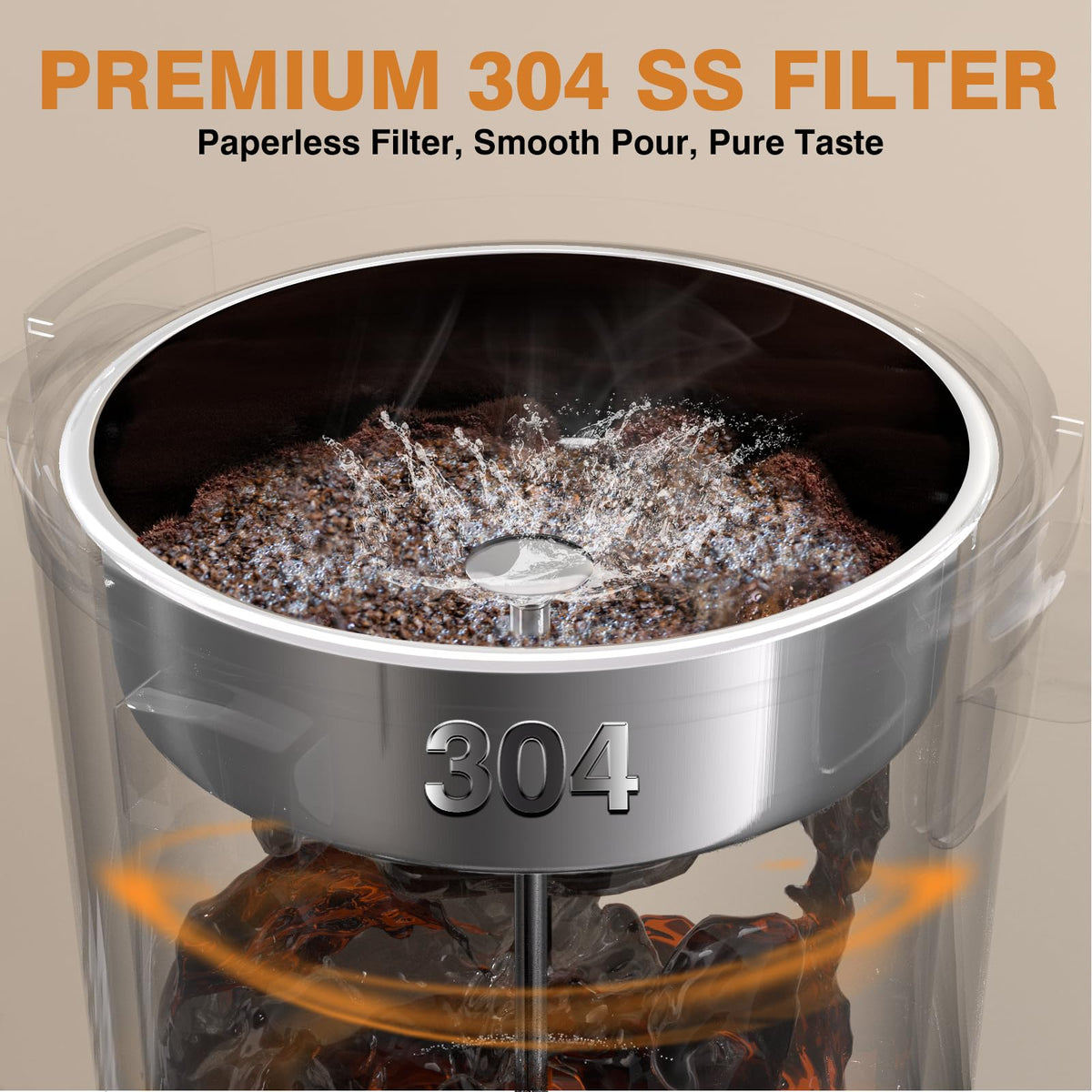 110 Cups Black Stainless Steel Commercial Coffee Urn U605