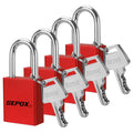 Red Aluminum Padlock Keyed Alike P86729