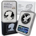 1 oz American Silver Eagle Coin PF-70 Ultra Cameo B9528