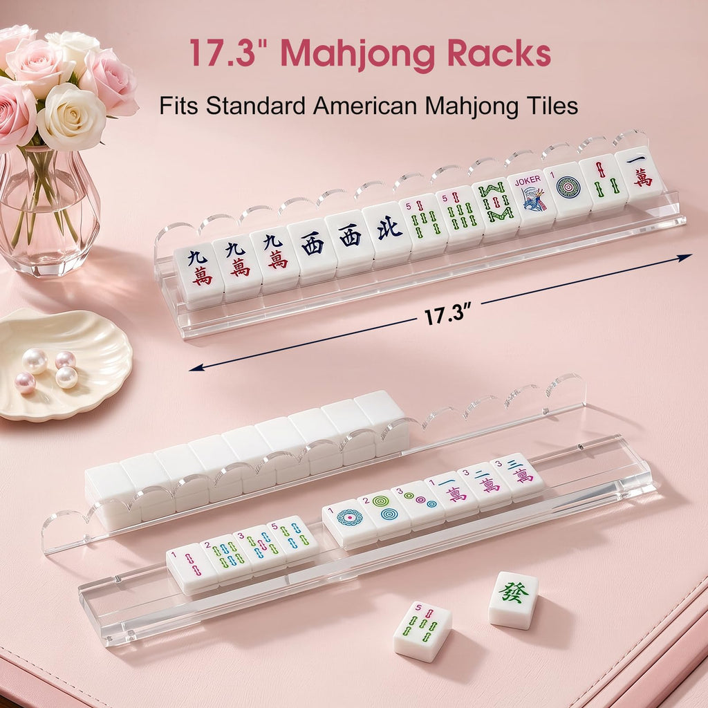 Mahjong Racks with Magnetic Pushers W981