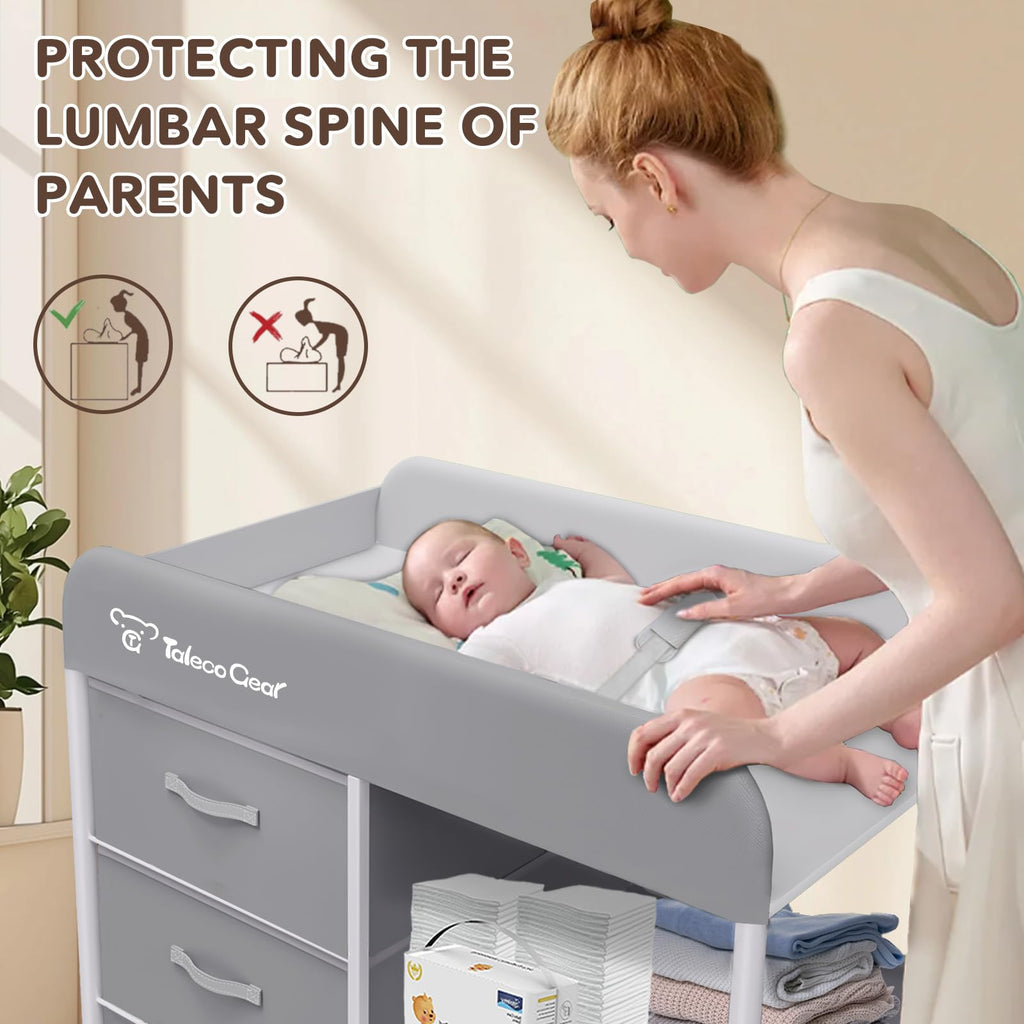 Portable Baby Changing Table with 3 Storage Baskets D685