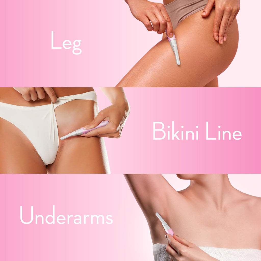 Pink Electric Facial Hair Remover with 2 Replaceable Blade P72879