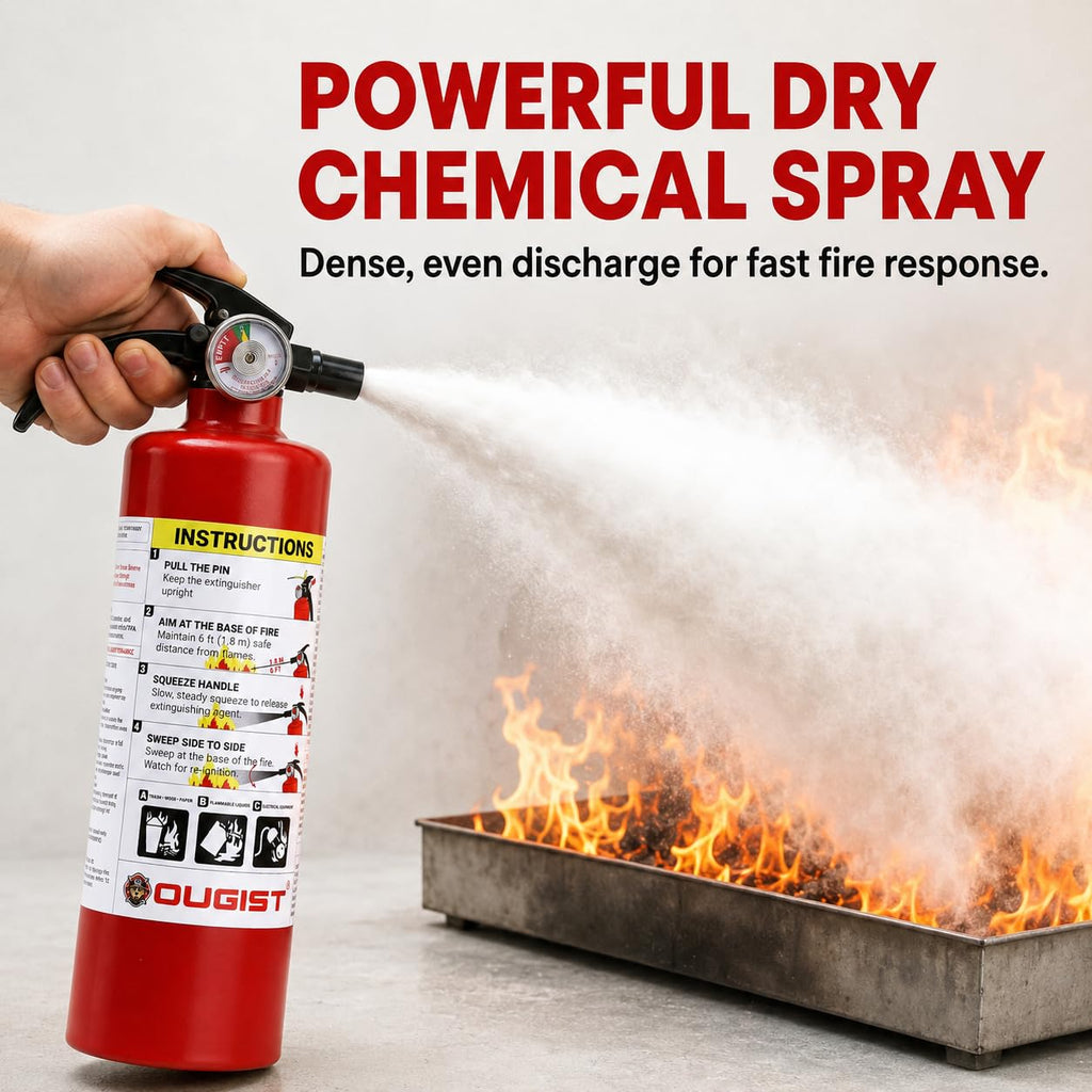 2.5 lb Rechargeable Dry Chemical Fire Extinguisher 4 Pack X69681