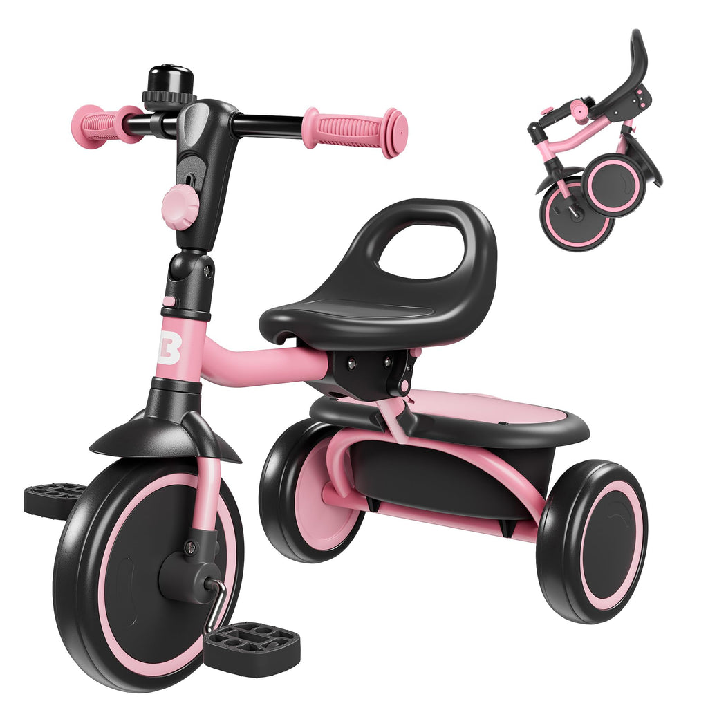 Pink Toddler Tricycle with Bell U142