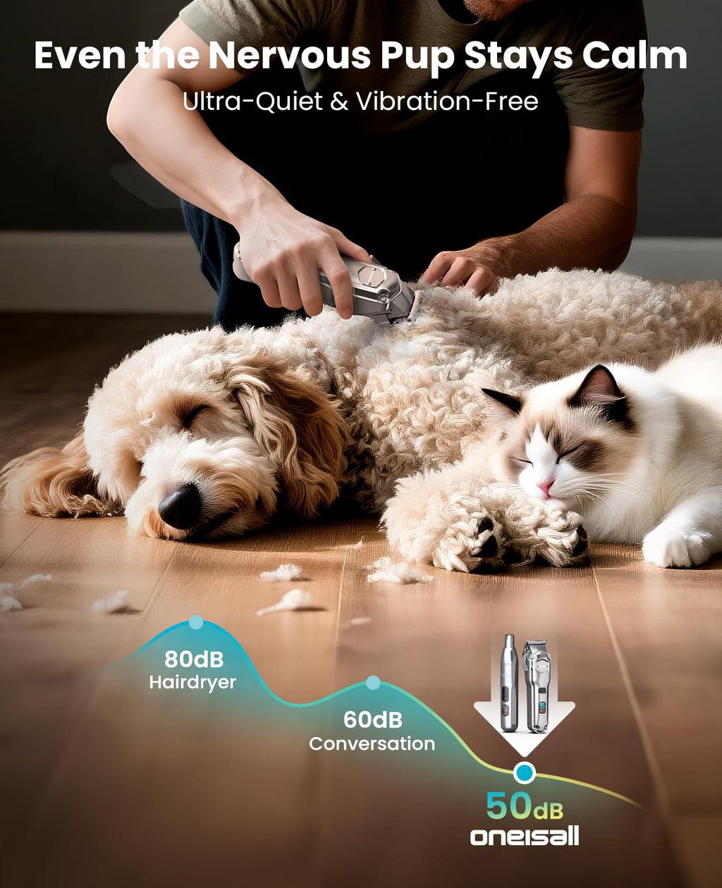 Dog Grooming Clippers 4-in-1 Kit Q337727