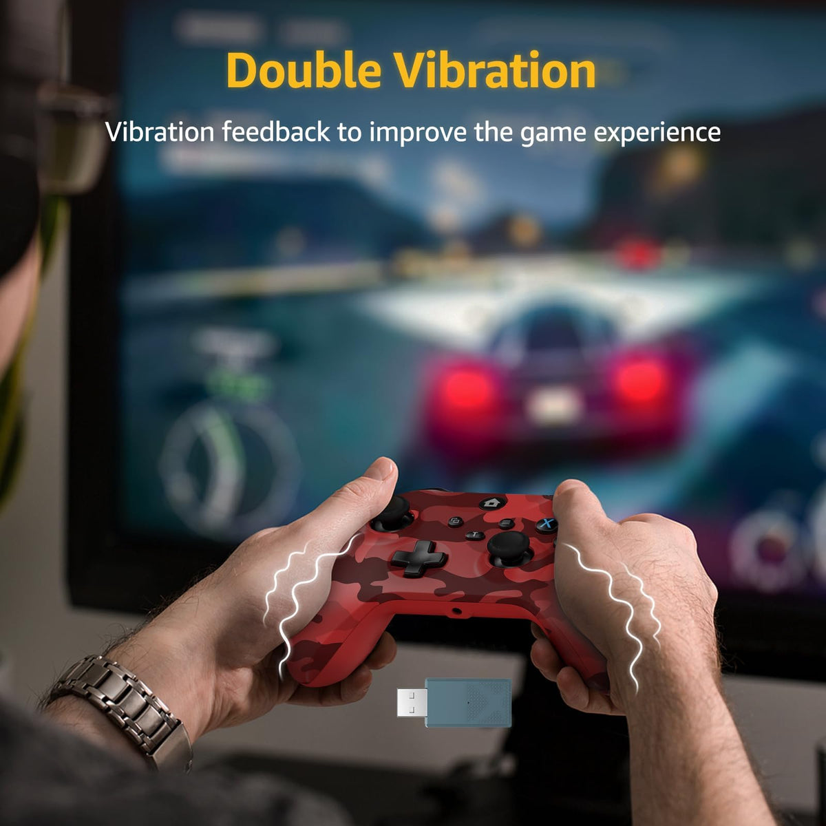 Wireless Controller for X-BOX One/PC Camo Red I6547