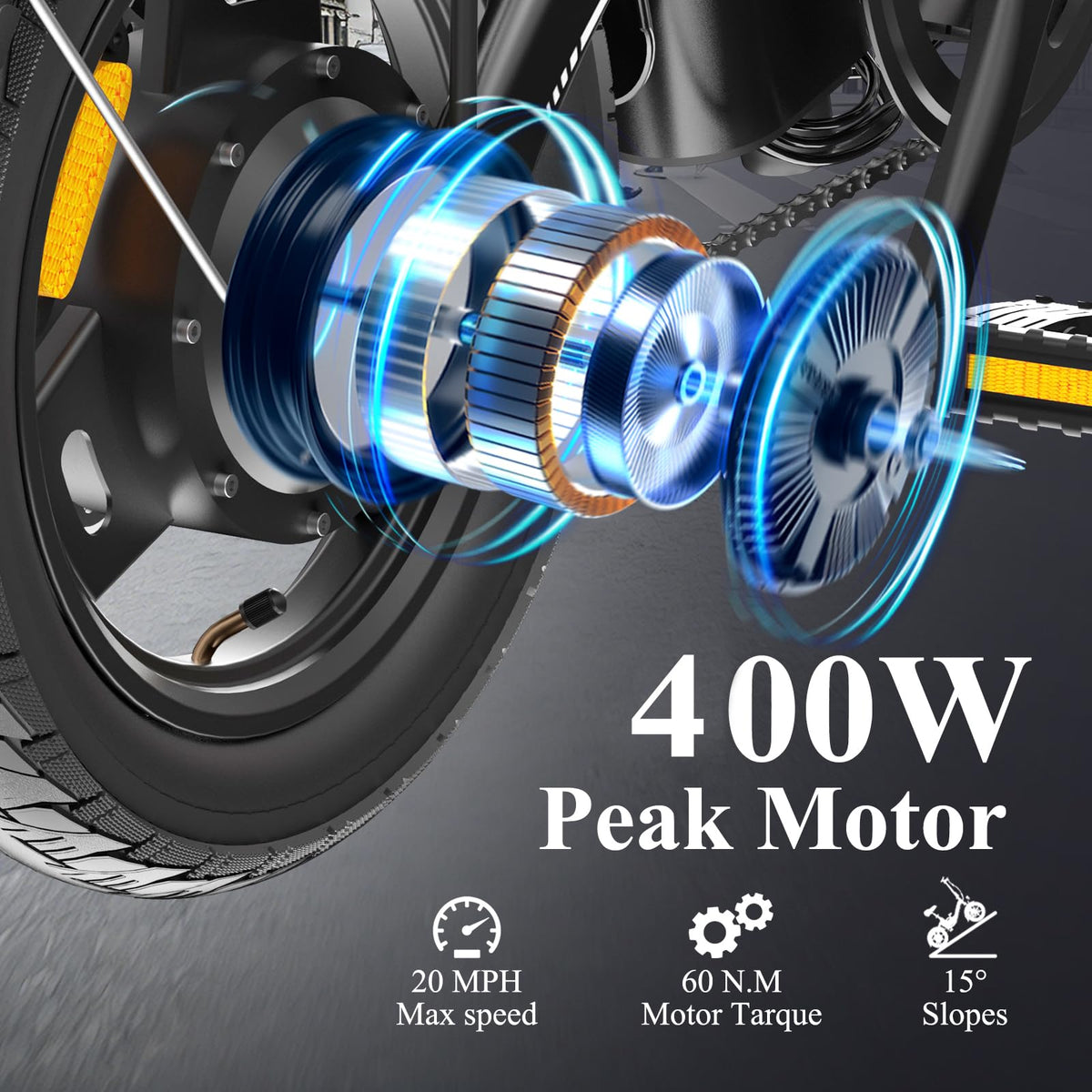 Folding Electric Bike 400W 36V 10Ah 14" B45702