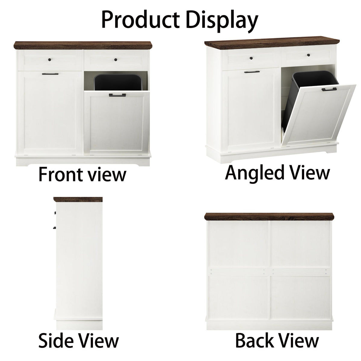 20 Gallon Double Tilt-Out Trash Cabinet U457