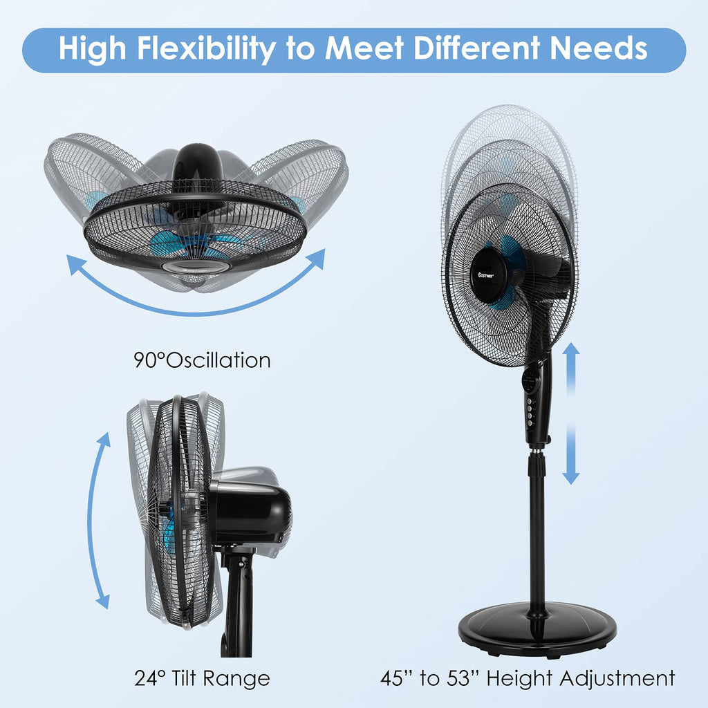 16-Inch Oscillating Pedestal Fan B163102
