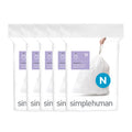 100 Count Drawstring Kitchen Trash Bags, 40-50 Liter, White Y628380