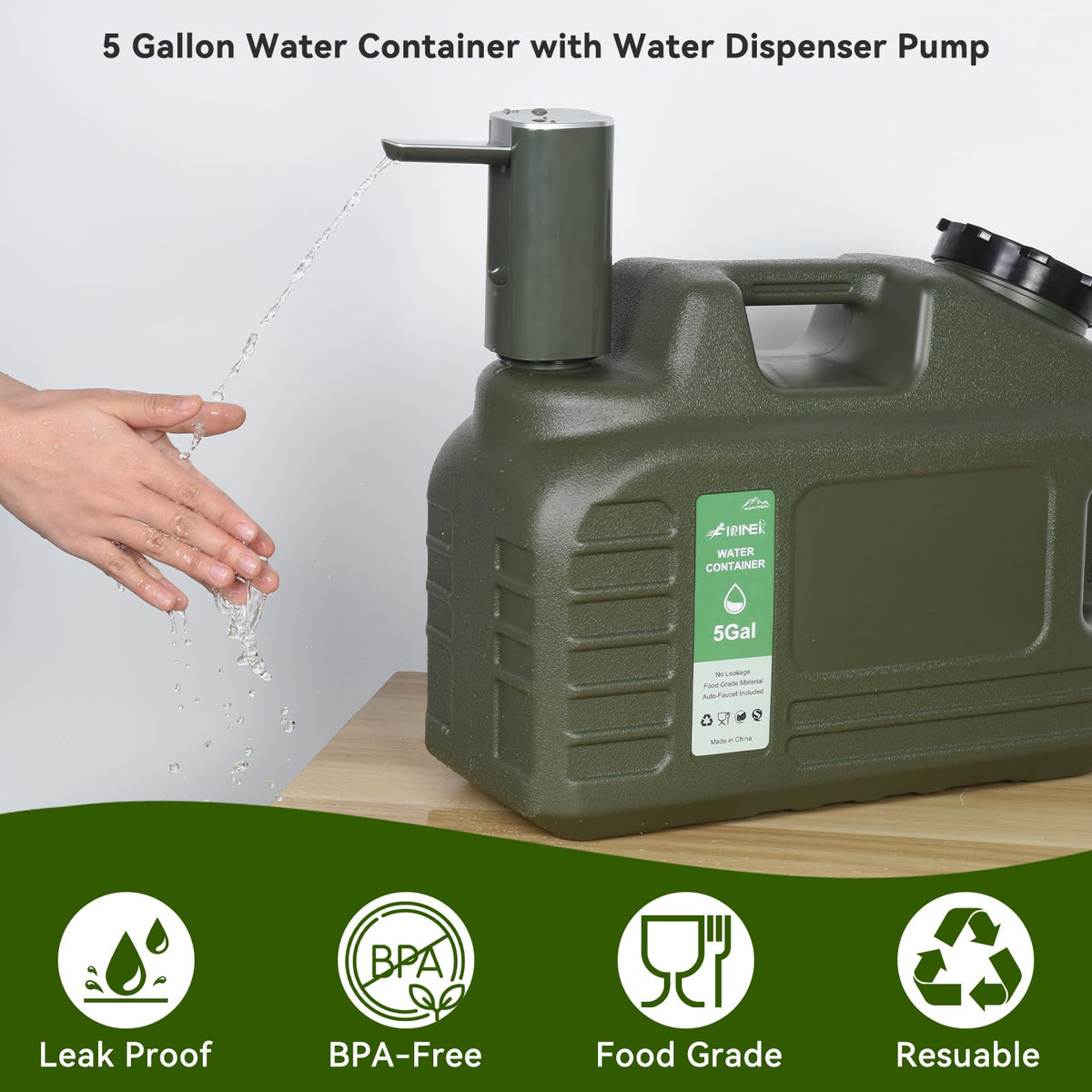 5 Gallon BPA Free Water Jug D510857