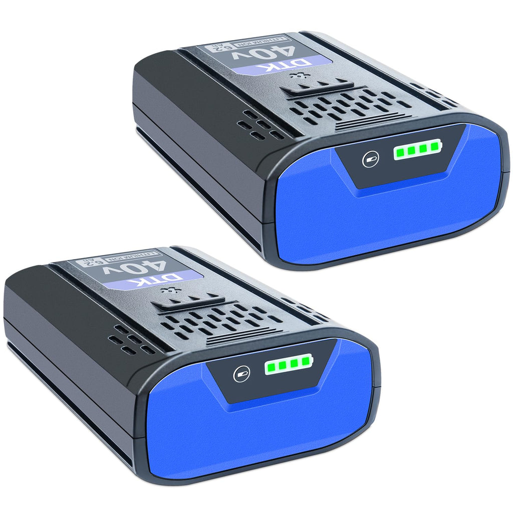40V 6200mAh Cordless Power Tool Battery 2 Packs X120245