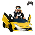 2-Seater Kids Ride on Car, 24V Electric Vehicle, Yellow D367