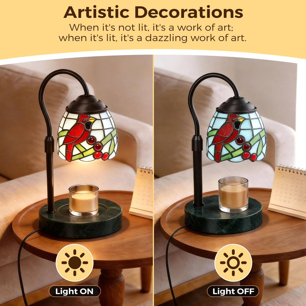 Candle Warmer Lamp with 2 Bulbs S237520