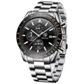 Analog Quartz Chronograph Waterproof Luminous Silicone Strap Watch O507
