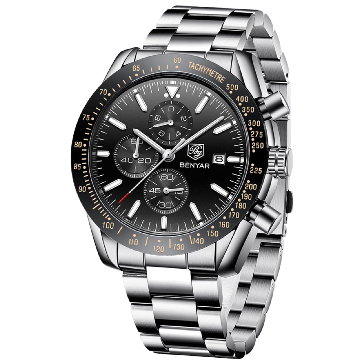 Analog Quartz Chronograph Waterproof Luminous Silicone Strap Watch O507