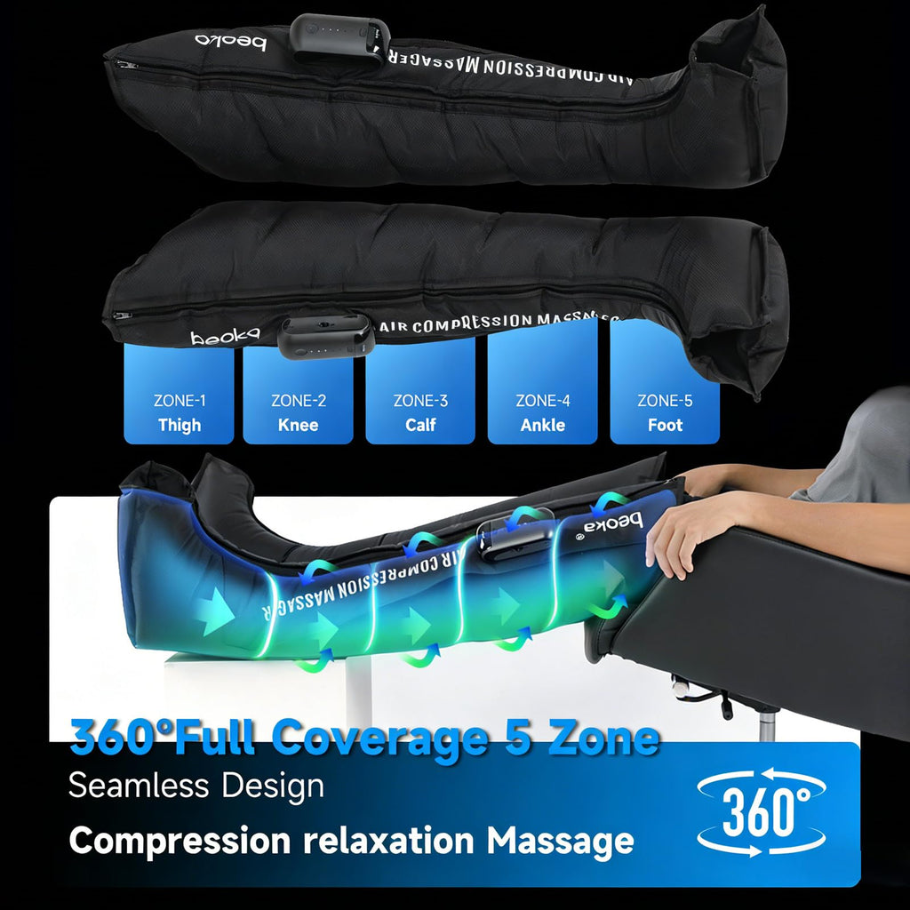 Cordless Air Compression Leg Massager with 3 Modes S45655