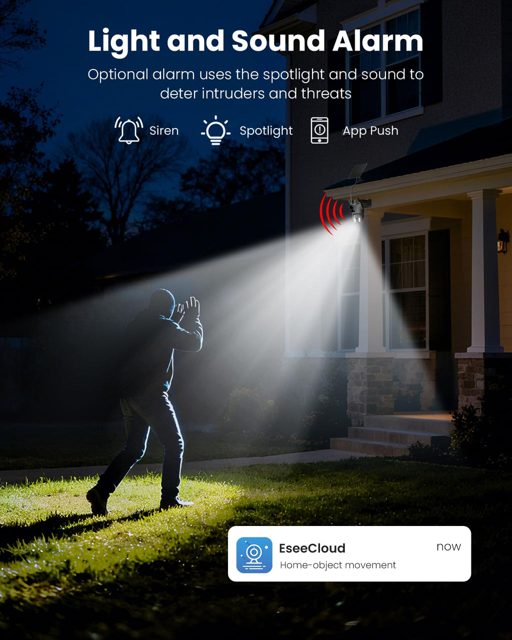 4MP Solar Wireless Outdoor Security Camera T874127