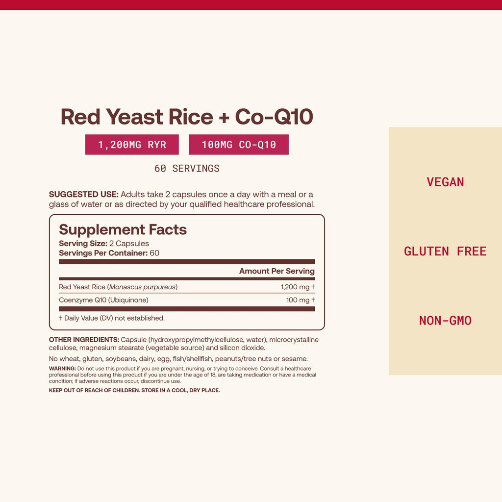 Red Yeast Rice with CoQ10 120 Capsules L73295