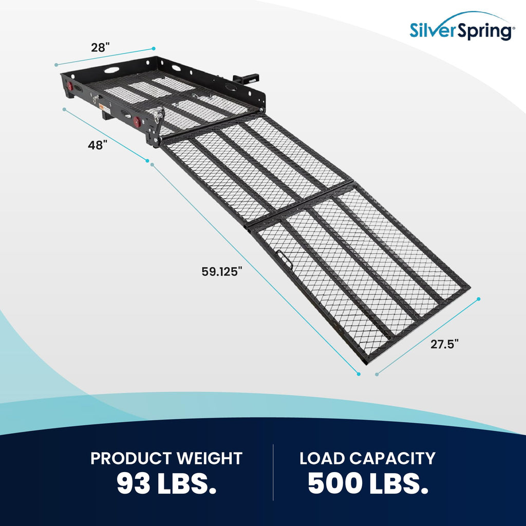 Folding Steel Wheelchair Scooter Carrier V56109