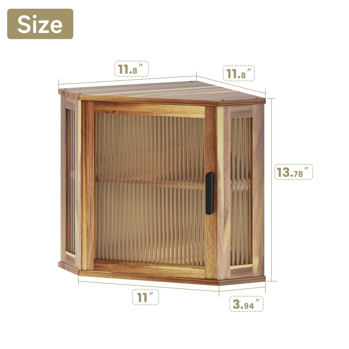 Acacia Wood Bread Box T68663