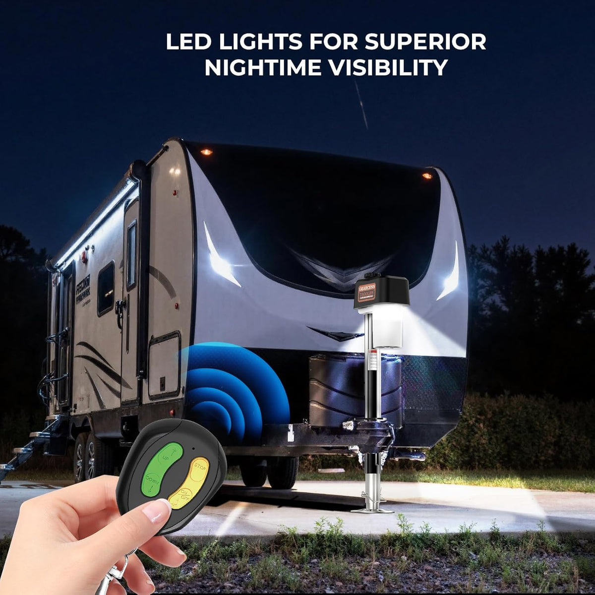 Electric Trailer Jack 7500LBS with Remote N26694