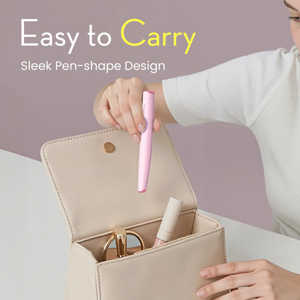Pink Electric Facial Hair Remover with 2 Replaceable Blade P72879