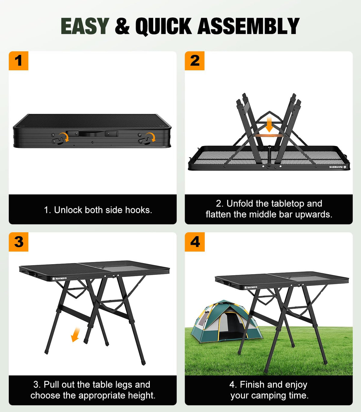 Portable Folding Grill Table J710